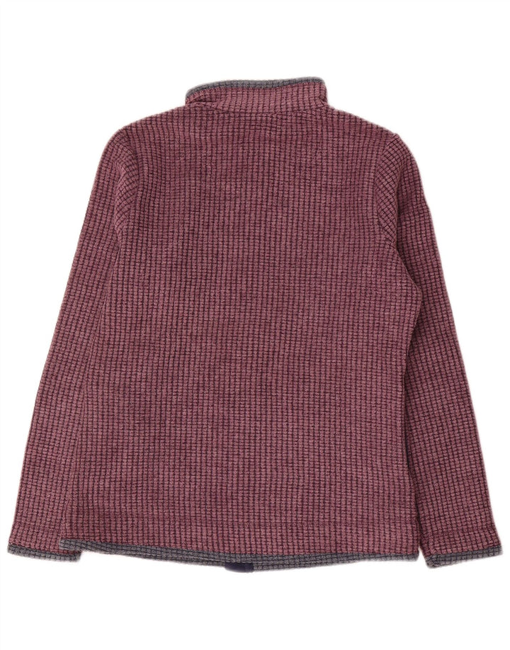 Weird Fish Γυναικείο Υπερμεγέθη Fleece Jacket UK 10 Small Burgundy Polyester