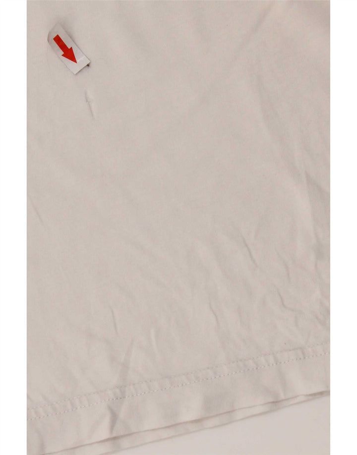 Ανδρικό T-Shirt Adidas Top Βαμβακερό μεσαίο λευκό χρώμα