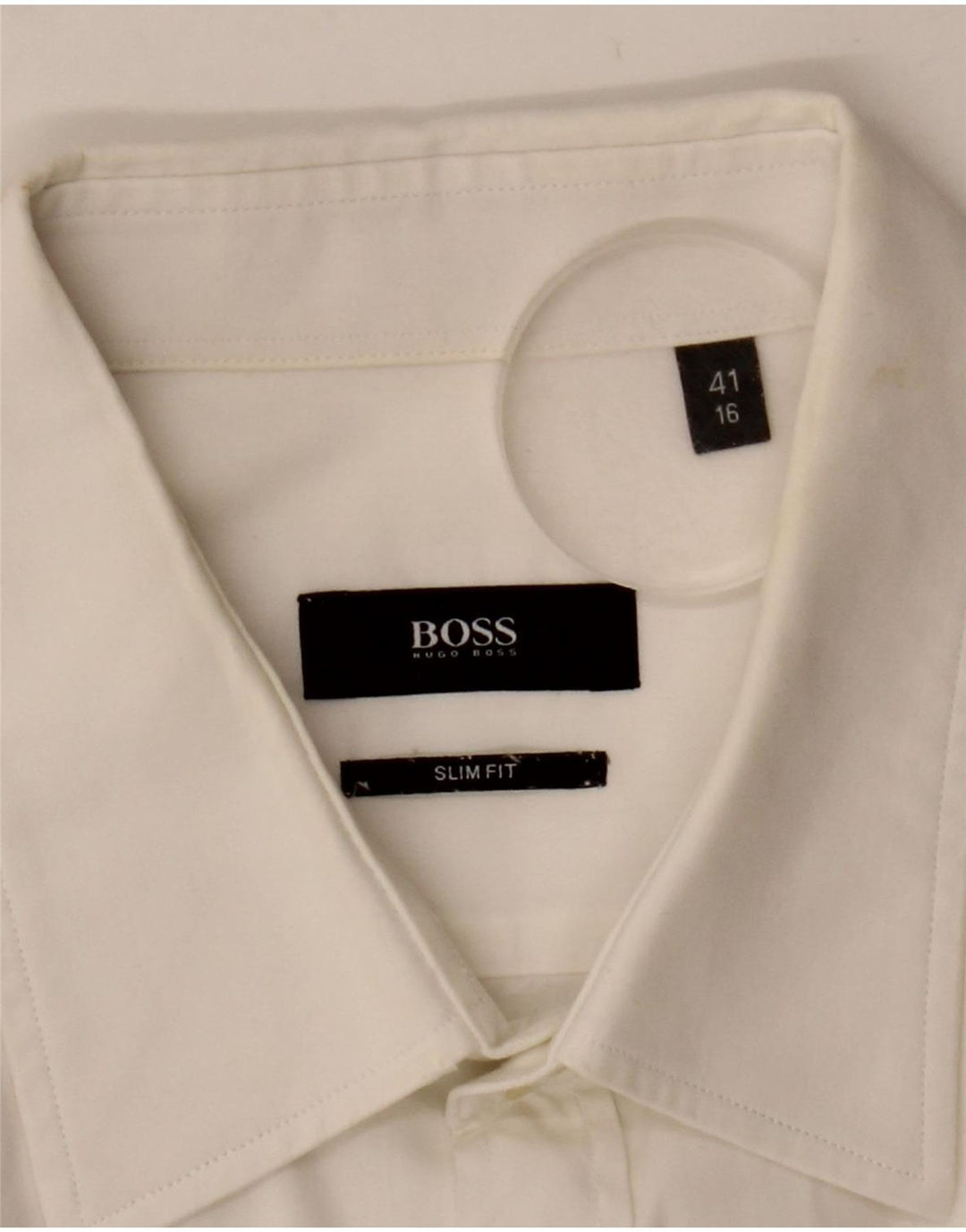 Ανδρικό πουκάμισο Hugo Boss Slim Fit μεγάλο λευκό