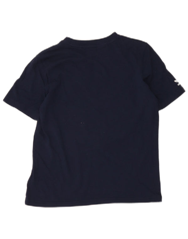 Γραφικό T-shirt Adidas Boys Top 11-12 ετών Navy Blue Cotton