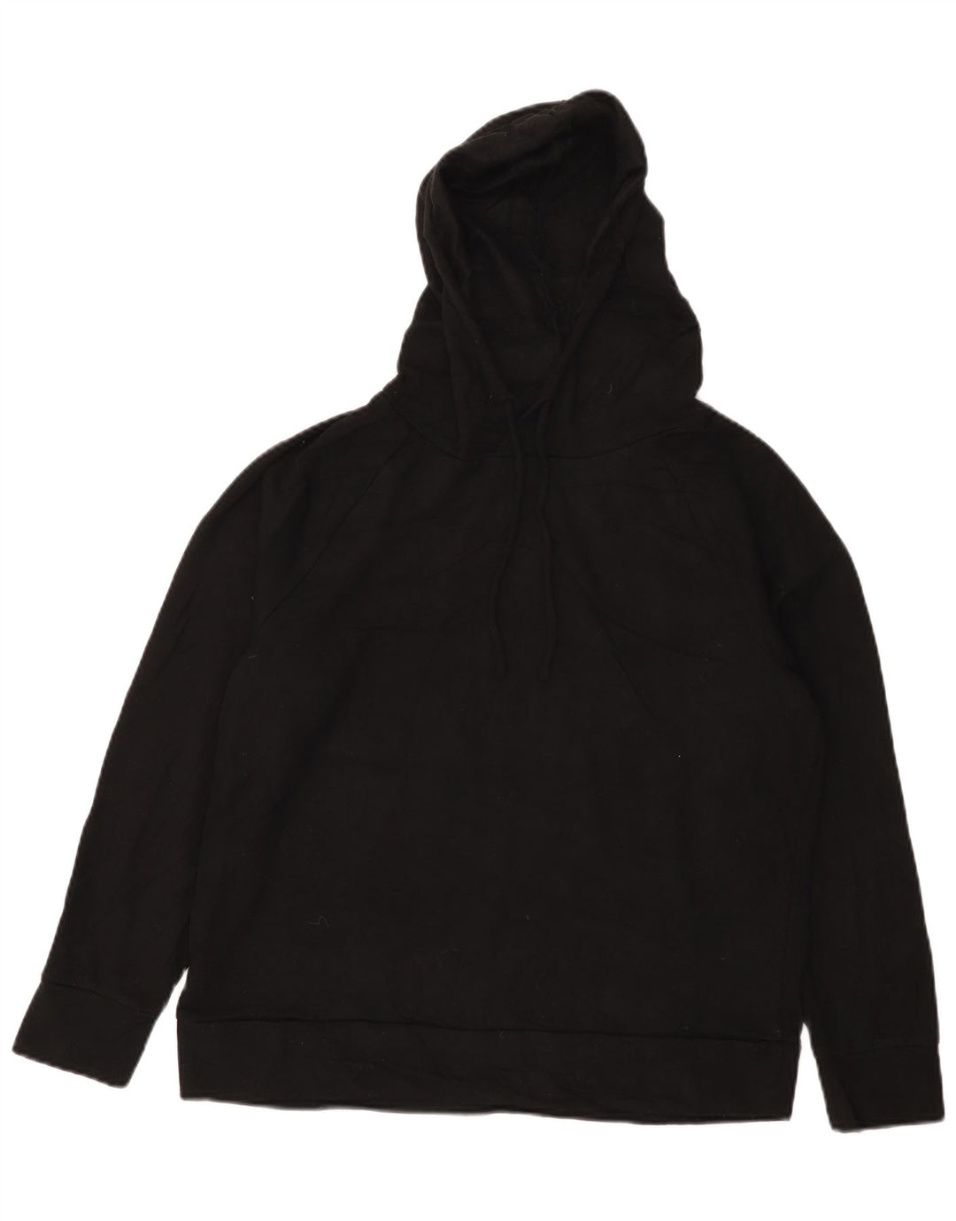 Eddie Bauer Γυναικεία Loose Fit Hoodie Jumper UK 14 Medium Black Polyester