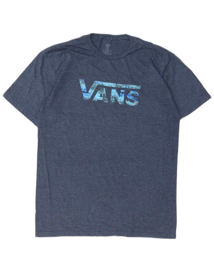 Ανδρικό γραφικό T-Shirt VANS Top Large Navy Blue