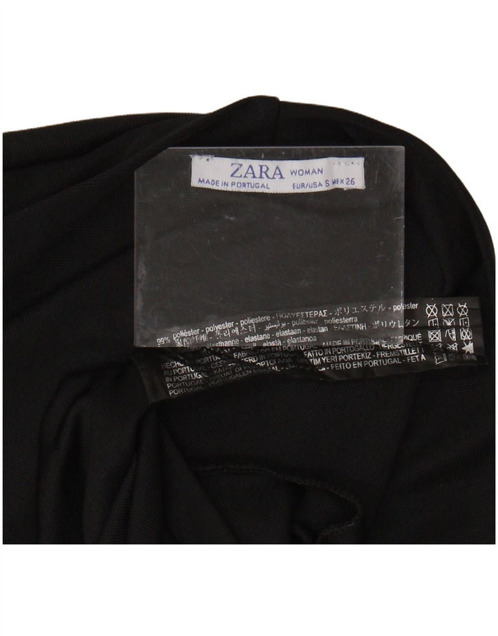 Γυναικείο μακρυμάνικο κορμάκι ZARA UK 8 Small Black Polyester