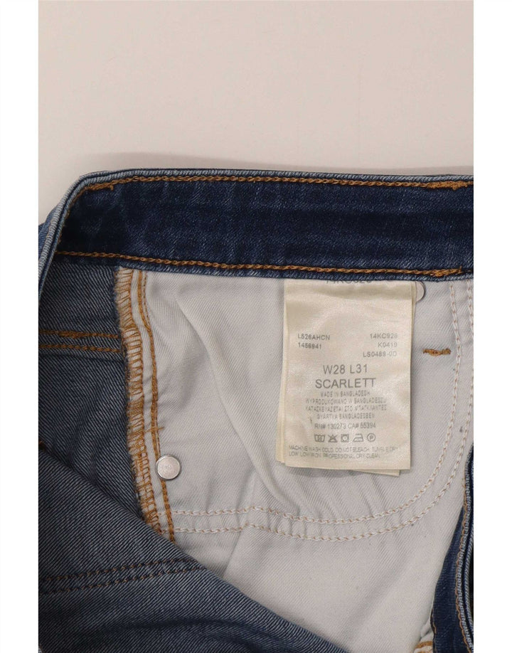 Lee Γυναικείο Skinny Jeans W28 L28 Μπλε βαμβακερό