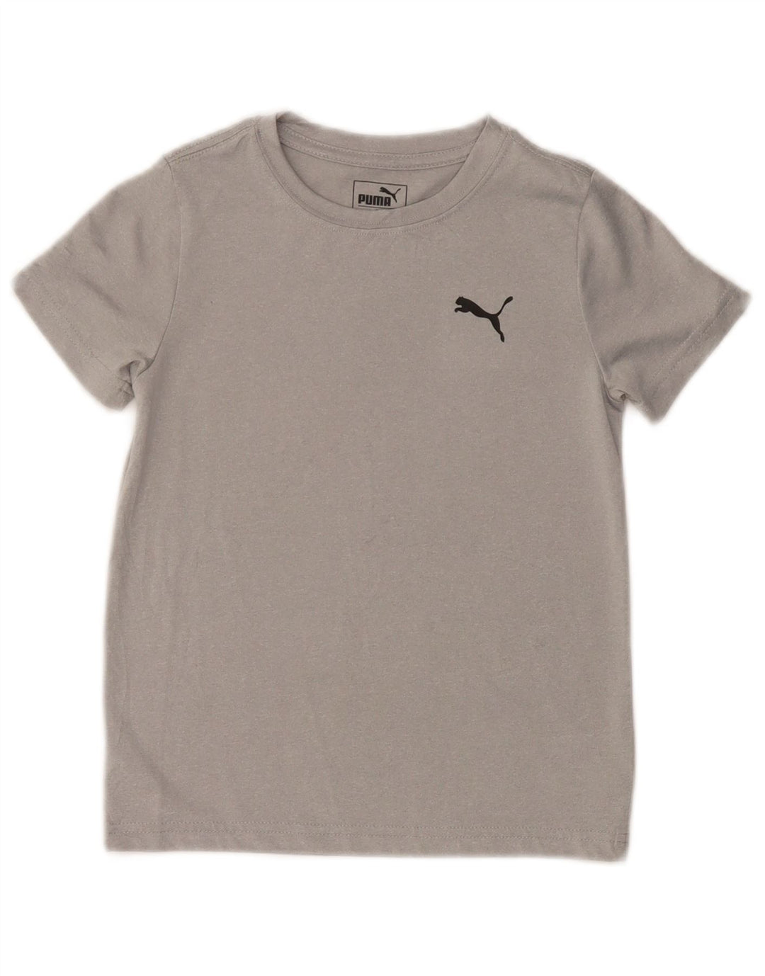 PUMA Boys T-Shirt Top 5-6 Years Grey Polyester