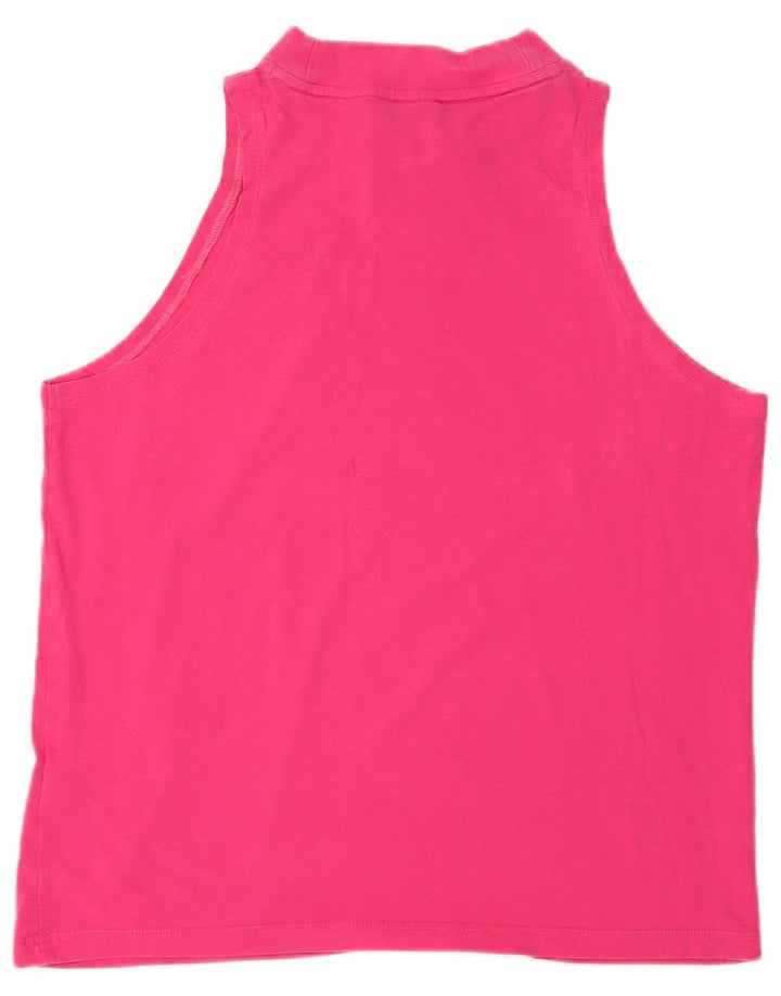 PUMA Womens Graphic Vest Top UK 10 Small Pink Cotton