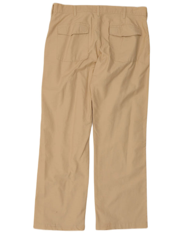 Armani Ανδρικό ίσιο παντελόνι Chino W36 L32 Μπεζ βαμβακερό