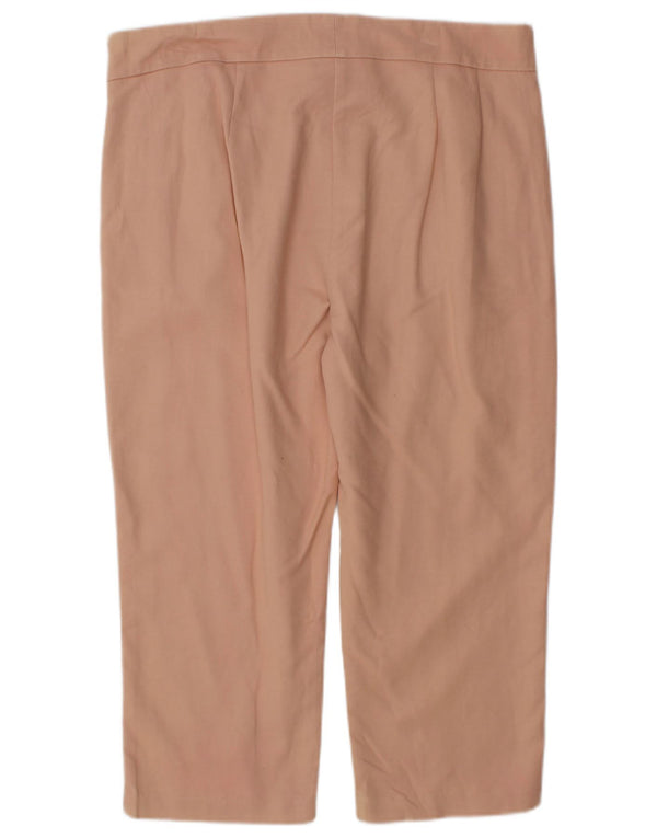 Marks & Spencer Γυναικείο ίσιο παντελόνι Chino UK 14 Large W34 L21 Pink