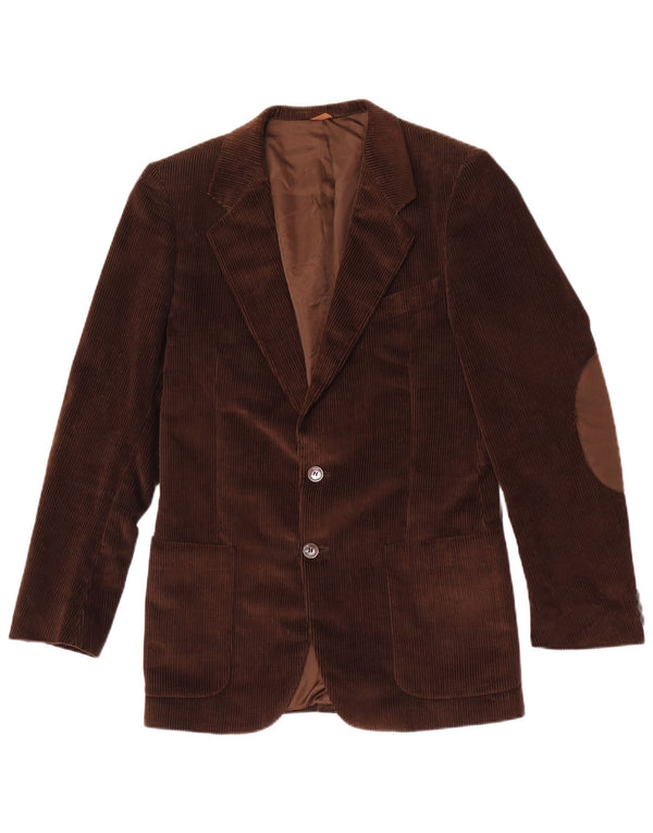 Vintage Ανδρικό σακάκι 2 κουμπιών κοτλέ Blazer UK 36 Small Brown