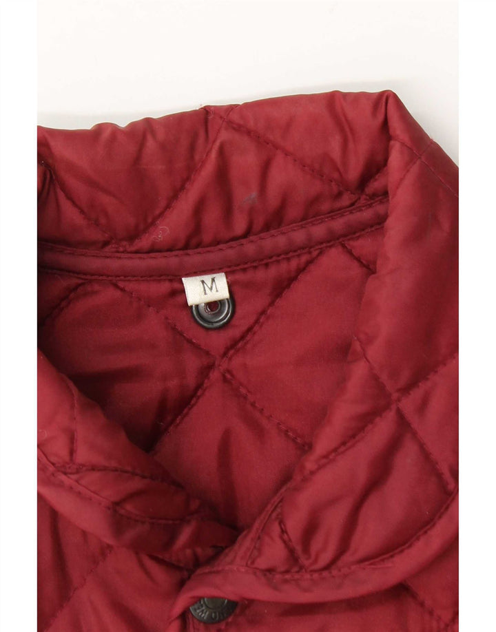 Vintage Ανδρικό καπιτονέ Gilet UK 38 Medium Burgundy