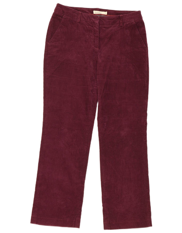 Henry Cottons γυναικείο κοτλέ παντελόνι IT 44 Medium W32 L30 Burgundy