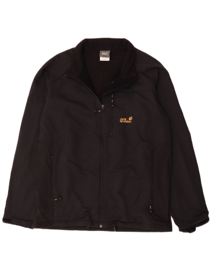 Ανδρικό Jack Wolfskin Windbreaker UK 46/48 2XL Μαύρο Πολυεστέρας