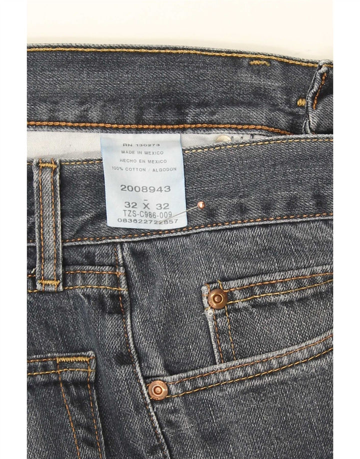 Lee Mens Straight Jeans W32 L32 Blue Cotton