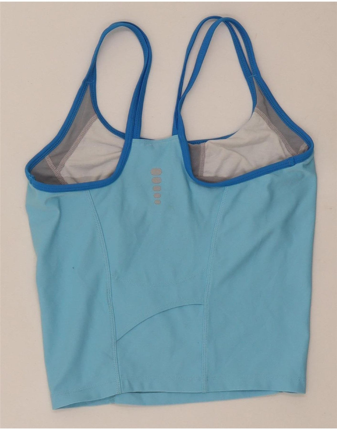 Γυναικείο γιλέκο Nike Dri Fit Crop Top US 4/6 Small Blue Colorblock Polyester