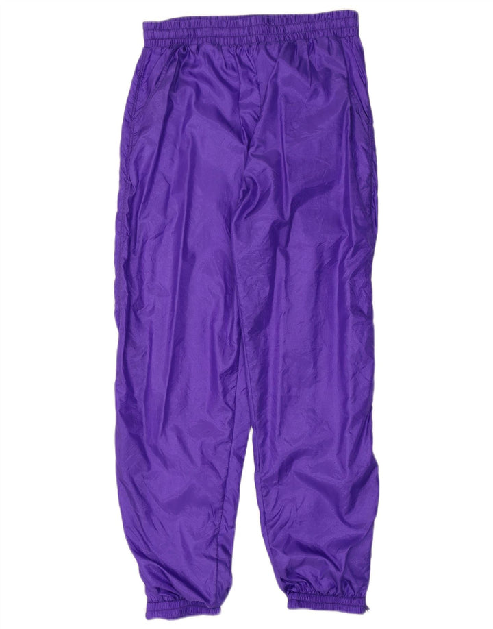 Γυναικεία αθλητική φόρμα VINTAGE Παντελόνι Joggers UK 16 Large Purple Polyamide