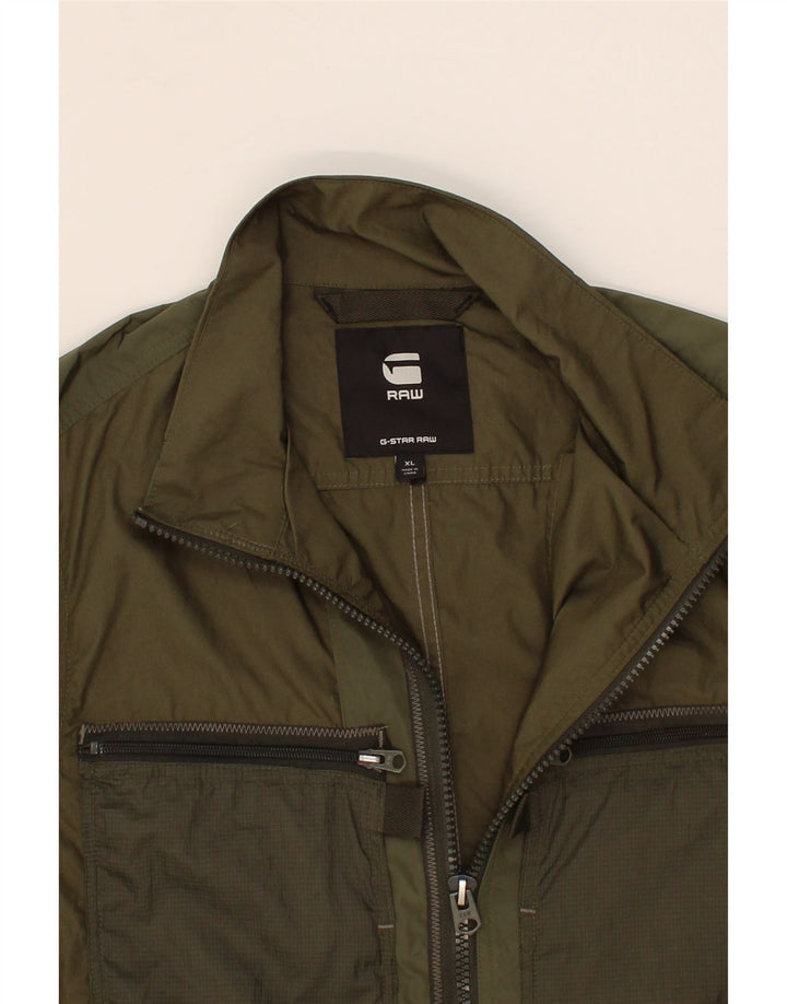 G-STAR Womens Utility Jacket UK 18 XL Khaki Polyester Vintage G-Star and Second-Hand G-Star from Messina Hembry 