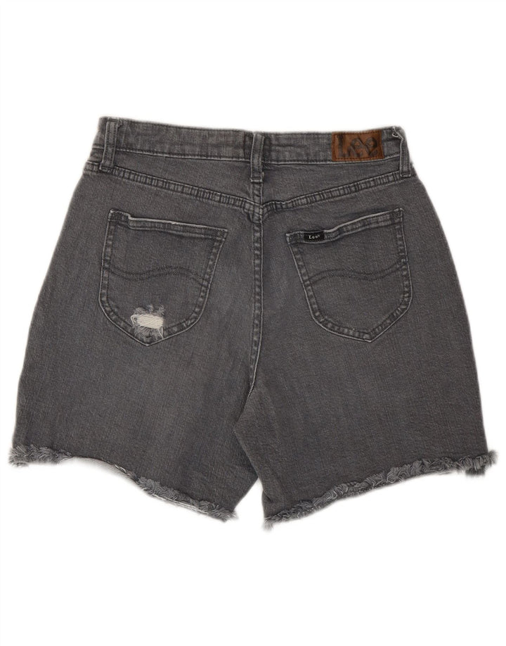 Lee Womens distressed τζιν σορτς US 4 Small W27 Γκρι βαμβακερό
