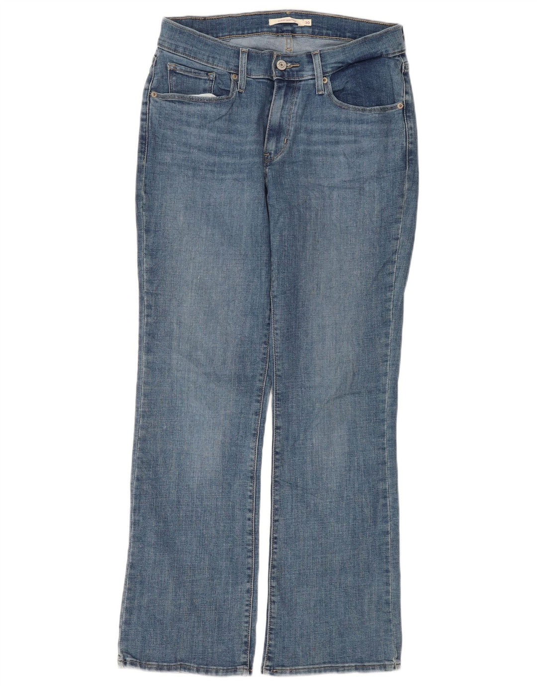 Γυναικείο τζιν μποτάκι με καμπύλες Levi's W30 L30 μπλε βαμβακερό