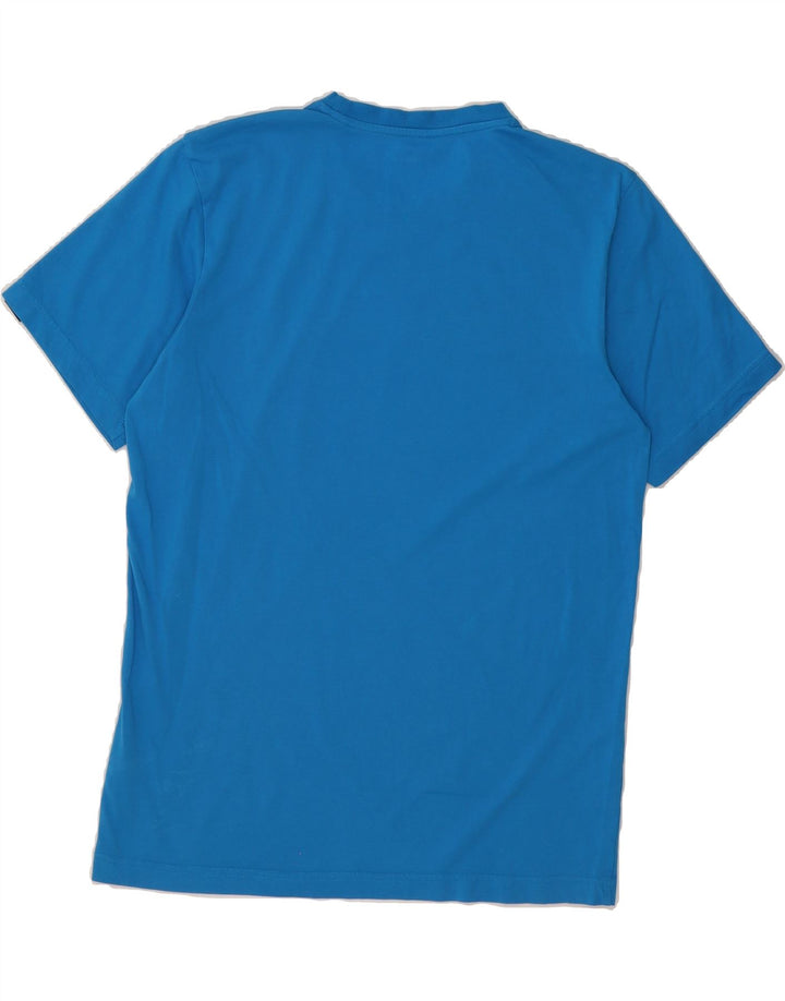ADIDAS Mens Climalite Graphic T-Shirt Top Medium Blue Cotton Vintage Adidas and Second-Hand Adidas from Messina Hembry 