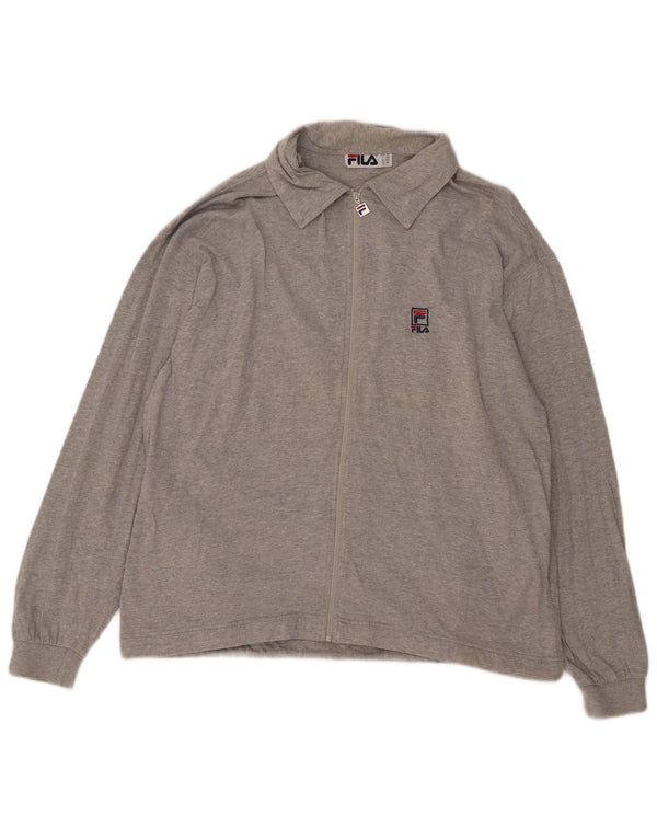 Ανδρική φόρμα Fila Top Jacket IT 50 Medium Grey Cotton