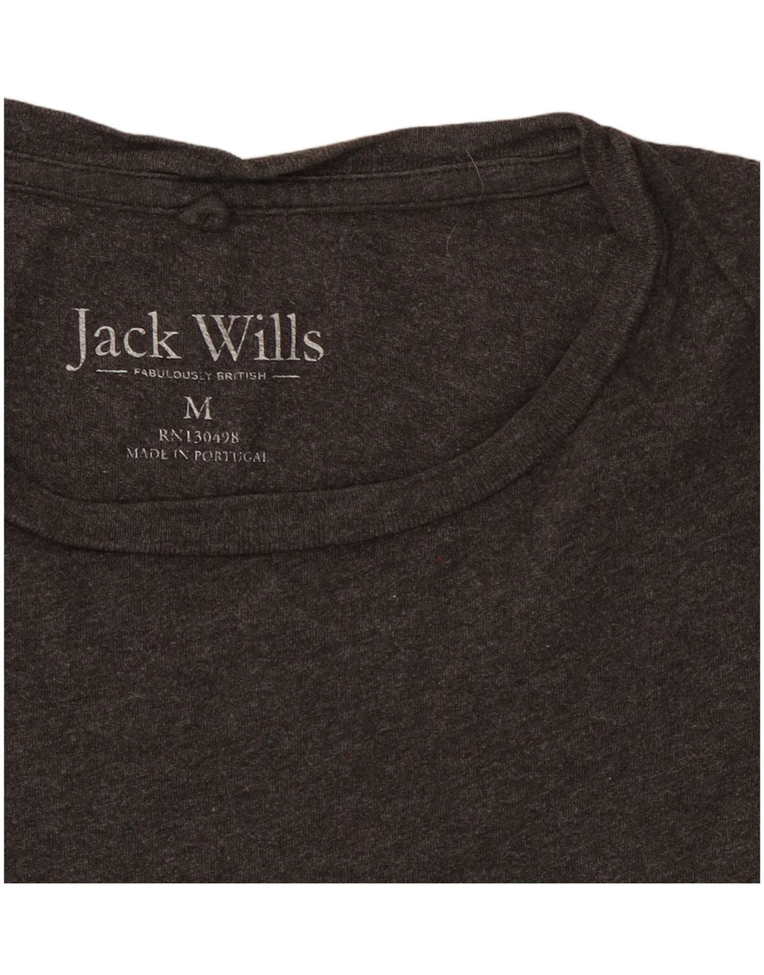 Ανδρικό μπλουζάκι Jack Wills Μπλουζάκι μεσαίου γκρι βαμβακερό