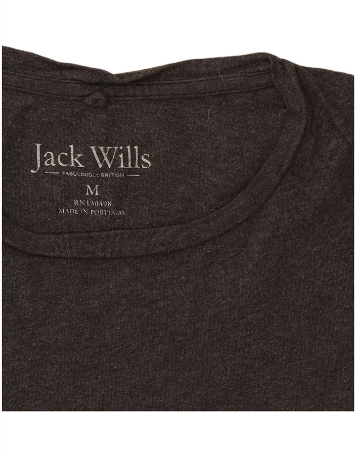 Ανδρικό μπλουζάκι Jack Wills Μπλουζάκι μεσαίου γκρι βαμβακερό