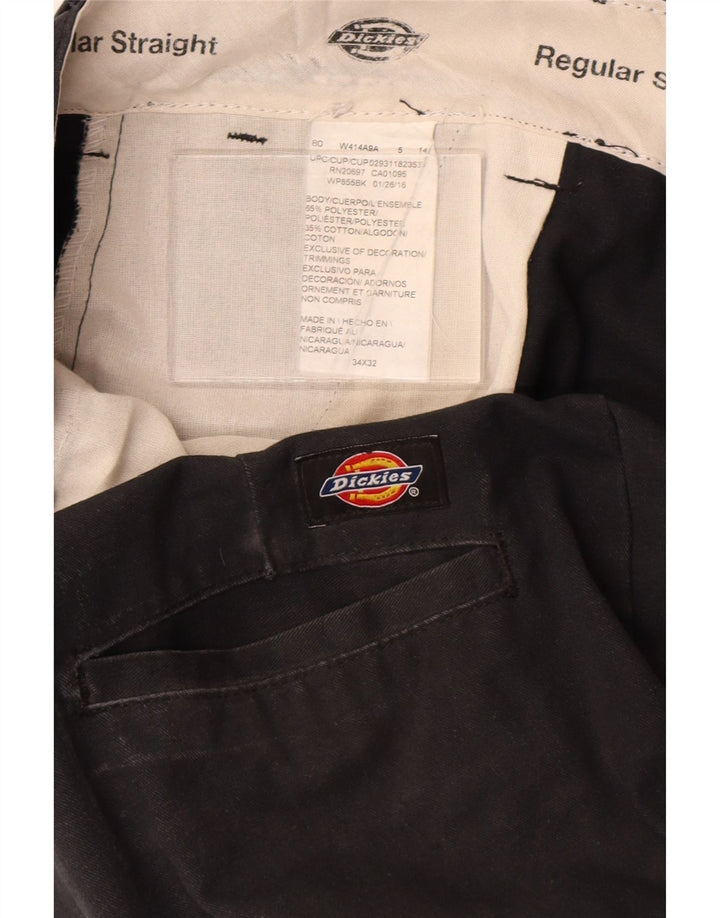 Dickies Ανδρικό ίσιο παντελόνι Cargo Regular Fit W34 L32 Μαύρο πολυεστέρα