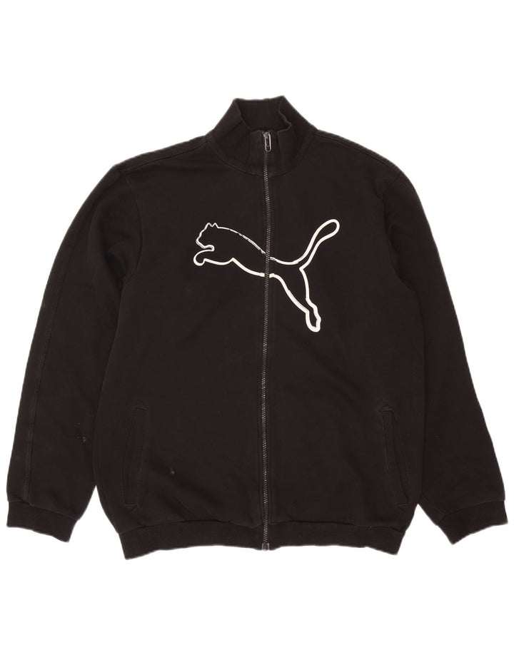 Puma Boys Graphic αθλητική φόρμα Top Jacket 15-16 Years Μαύρο