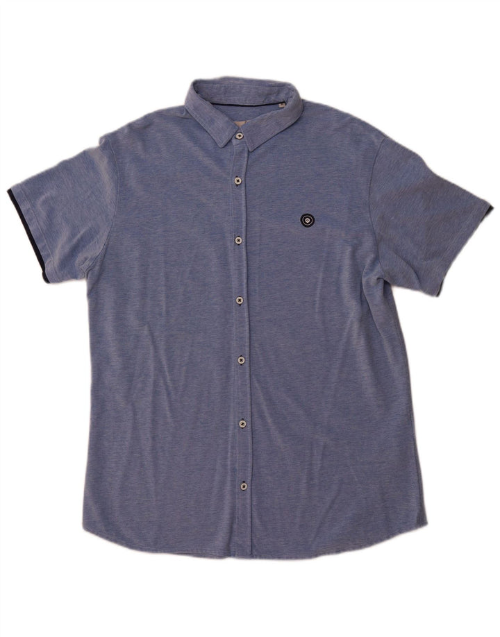 JACK & JONES Ανδρικό πουκάμισο Slim Fit XL Μπλε βαμβακερό