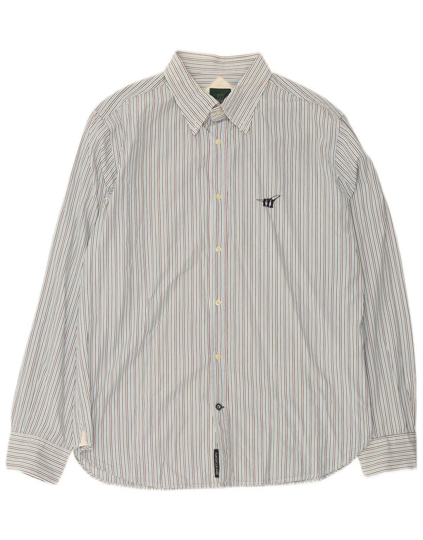Ανδρικό πουκάμισο Henry Cottons Μέγεθος 42 Large Blue Pinstripe Cotton