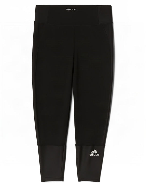 Adidas Γυναικείο κολάν Supernova Capri UK 4/6 XS Μαύρο