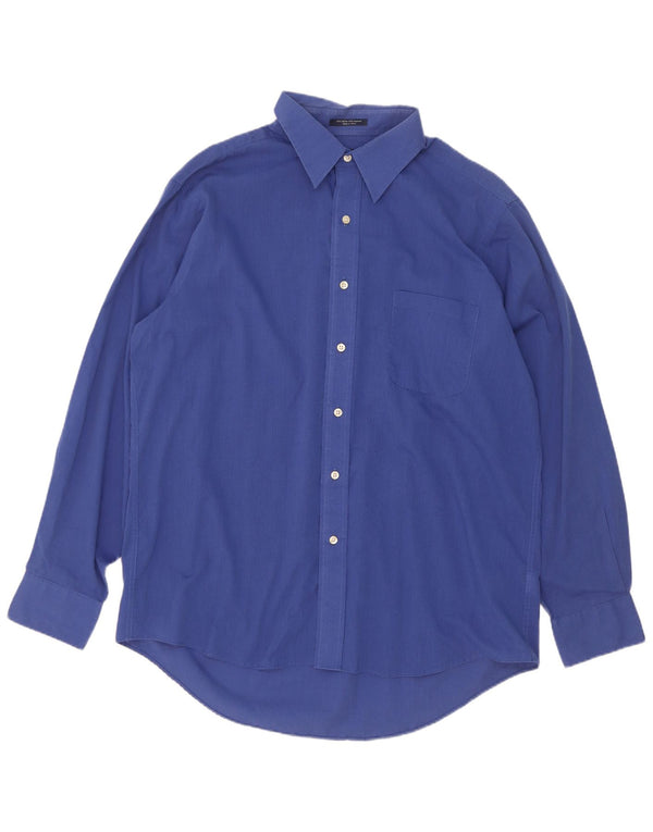 Ανδρικό πουκάμισο Chaps Size 16 1/2 Large Μπλε Βαμβακερό