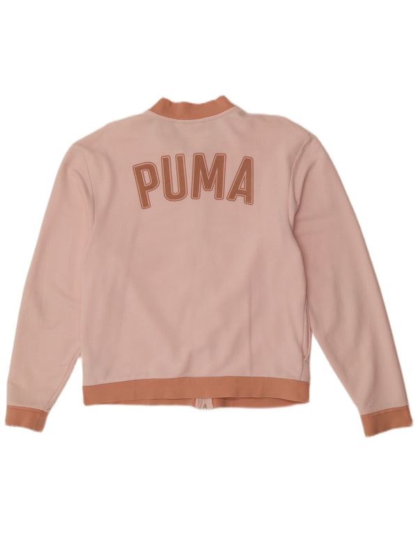 Γυναικεία αθλητική φόρμα γραφικών Puma Top Jacket UK 12 Medium Pink Colourblock