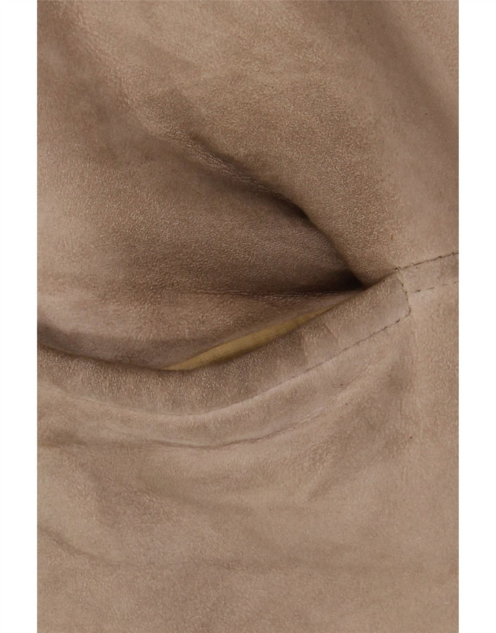 Vintage Γυναικείο Παλτό Shearling IT 46 Large Beige Leather