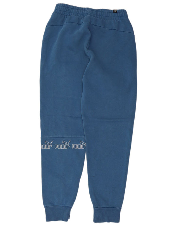 Puma Γυναικεία φόρμα γραφικών Παντελόνι Joggers UK 8 Small Blue Colourblock