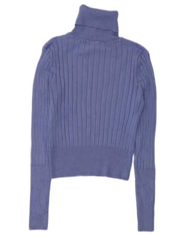 Zara Γυναικείο πουλόβερ με ρολό λαιμόκοψη UK 12 Medium Purple