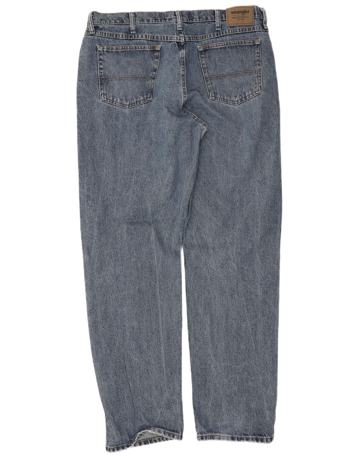 Ανδρικό τζιν Wrangler ίσιο W38 L34 Μπλε βαμβακερό