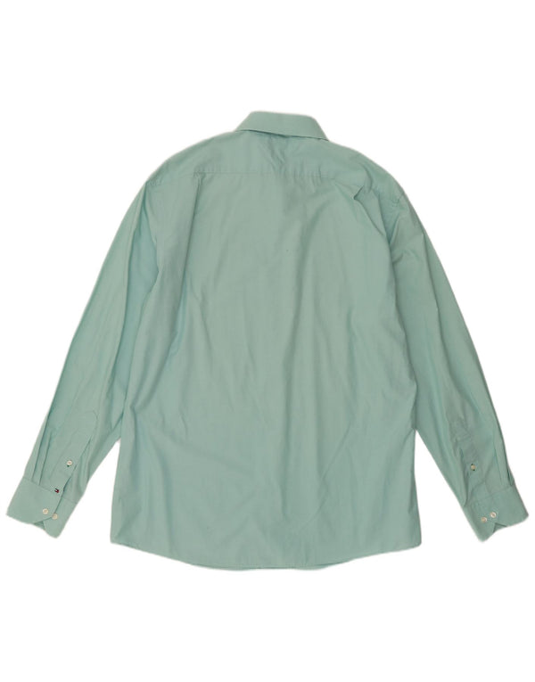 Ανδρικό πουκάμισο Tommy Hilfiger Μέγεθος 16 1/2 Μεγάλο Πράσινο Βαμβακερό