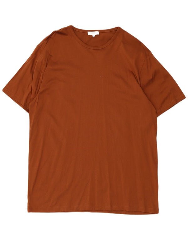 Ανδρικό T-Shirt Reiss Top 2XL Καφέ Βαμβακερό