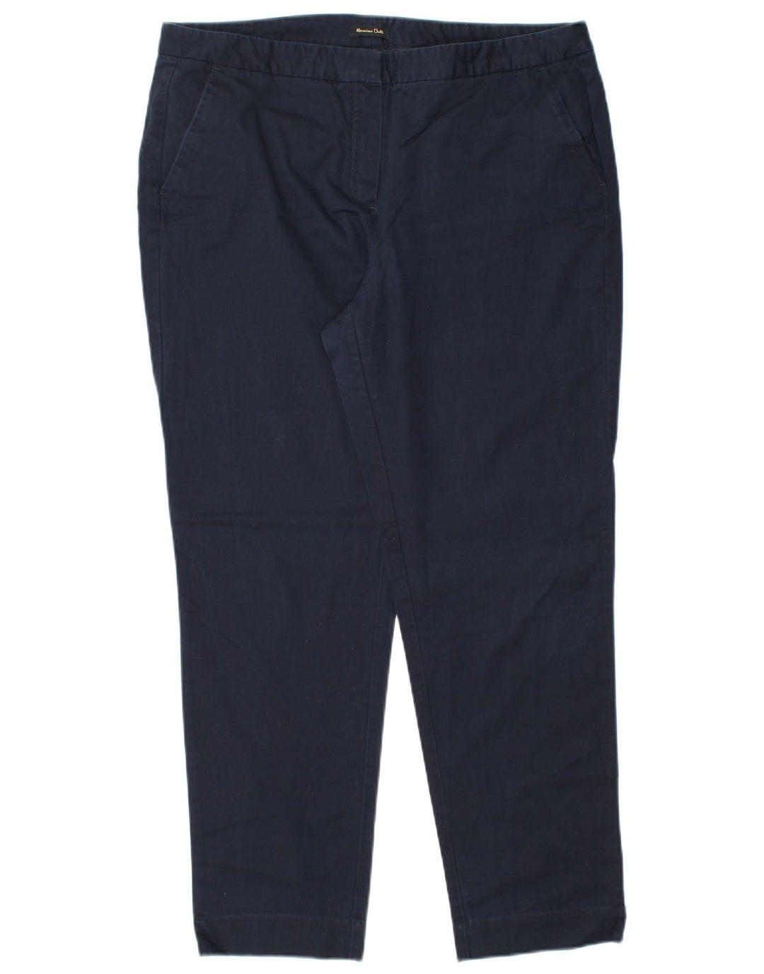 MASSIMO DUTTI Γυναικείο παντελόνι Chino EU 44 XL W34 L28 Navy Blue Classic