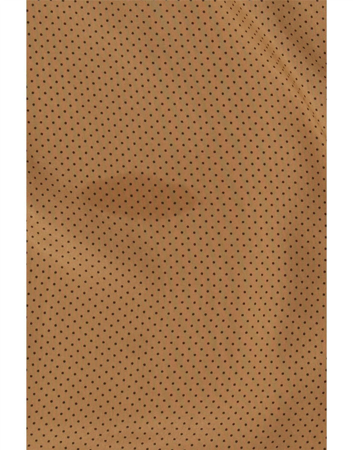 Ravens γυναικείο πουκάμισο μεγάλου μεγέθους UK 10 Small Brown Spotted Polyester
