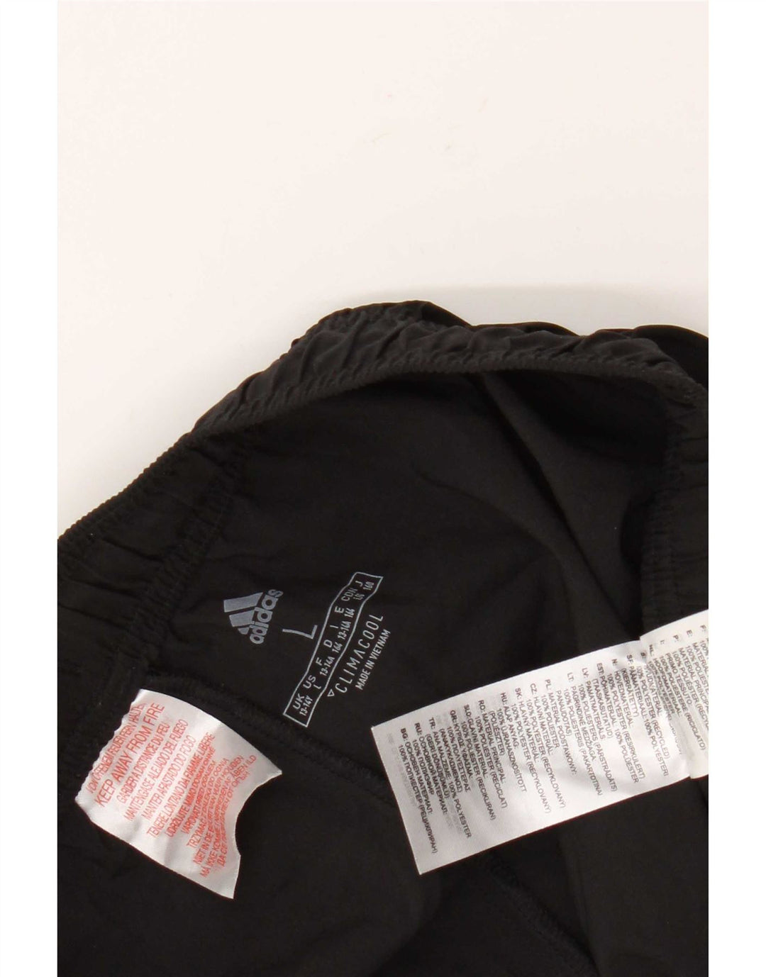 Adidas Boys Climacool σορτς 13-14 ετών μεγάλο μαύρο πολυεστέρα