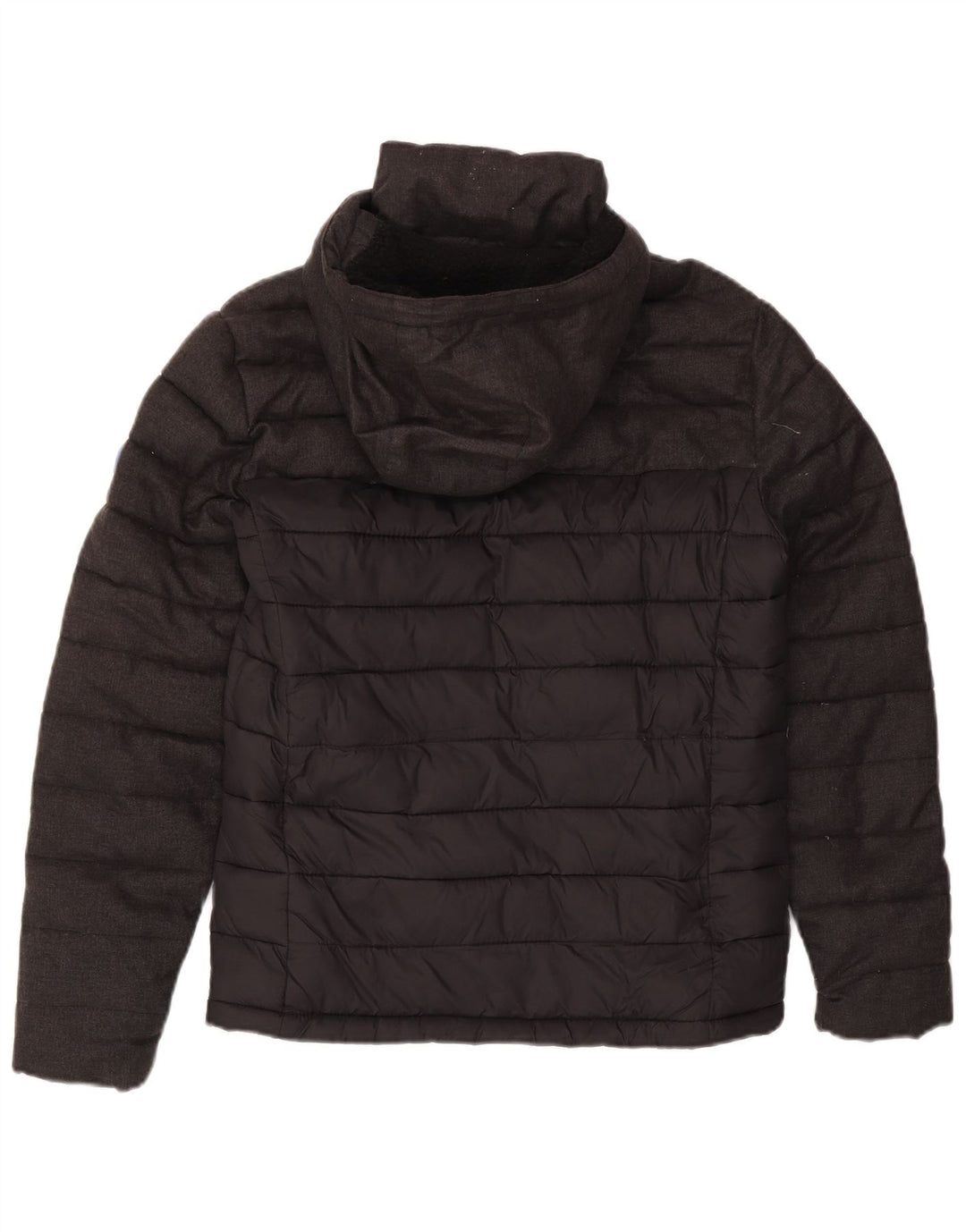 Superdry Ανδρικό μπουφάν με κουκούλα UK 36 Small Grey Polyester