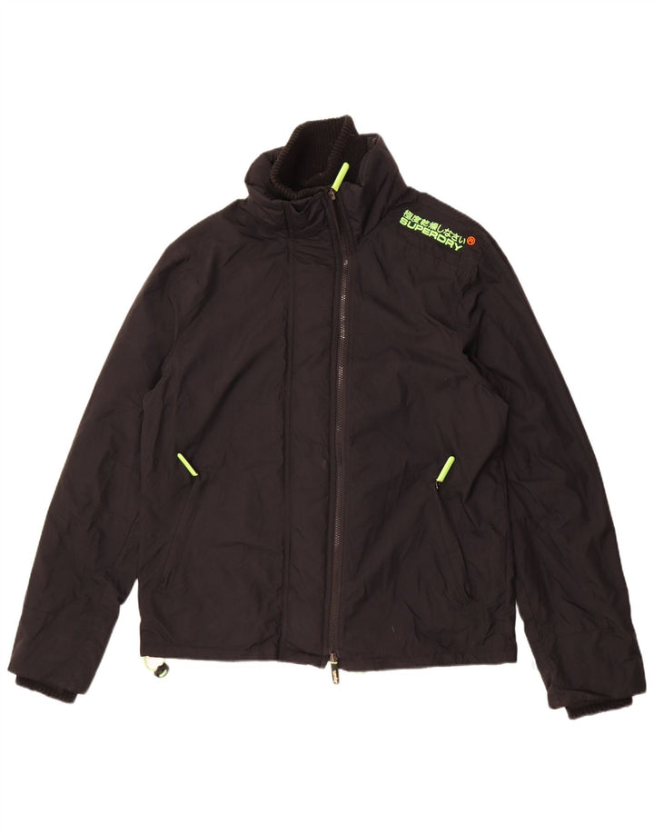 Superdry Ανδρικό Μπουφάν Windcheater Windbreaker UK 42 XL Μαύρο νάιλον