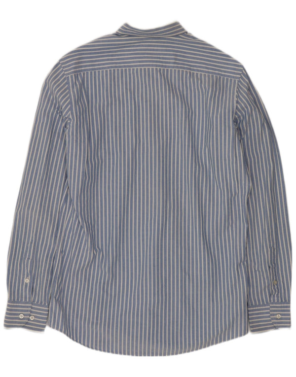 Ανδρικό πουκάμισο Massimo Dutti, Βαμβακερό μεσαίο μπλε ριγέ