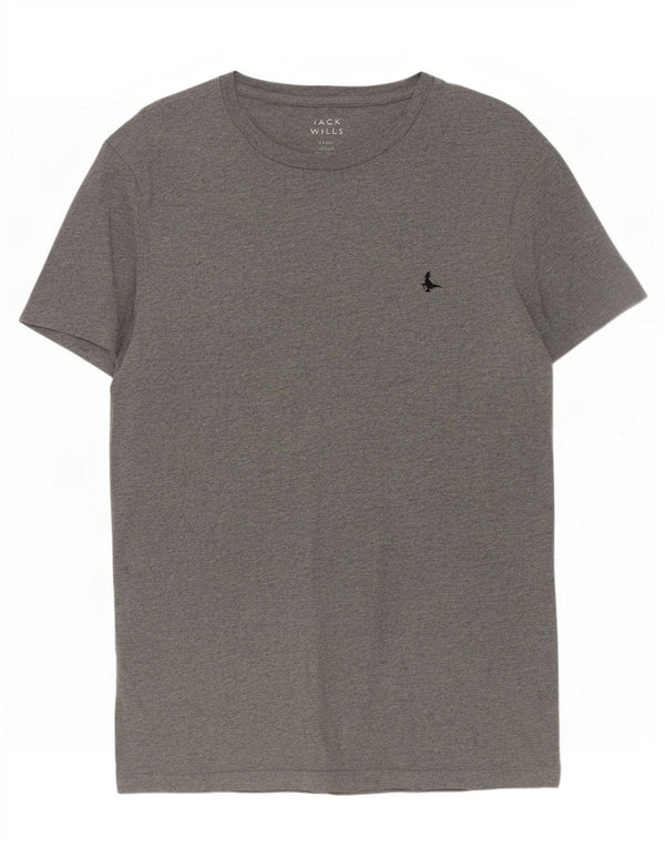Jack Wills Ανδρικό T-Shirt Top Small Grey Flecked