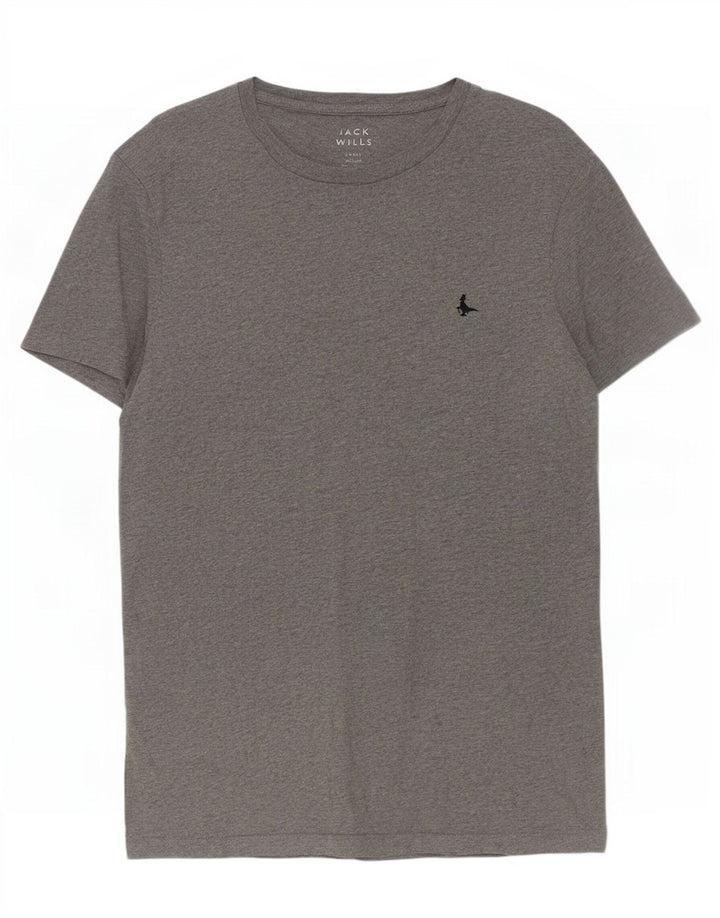Jack Wills Ανδρικό T-Shirt Top Small Grey Flecked