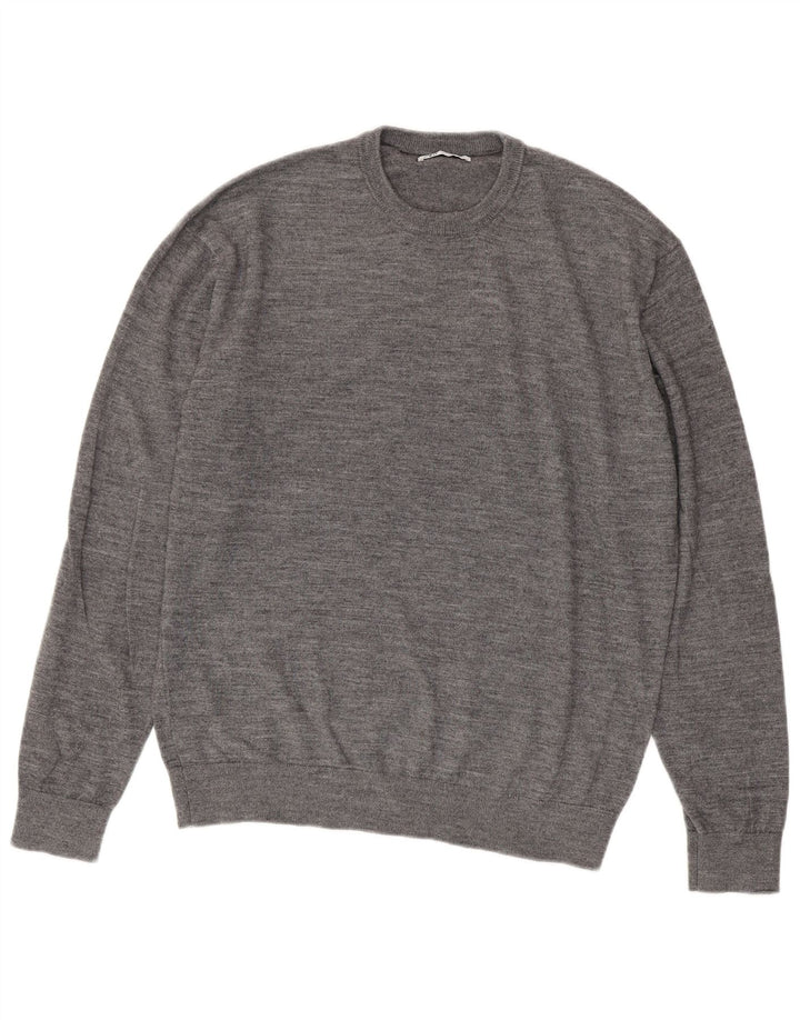 Ανδρικό πουλόβερ Zara Crew Neck Jumper XL Grey