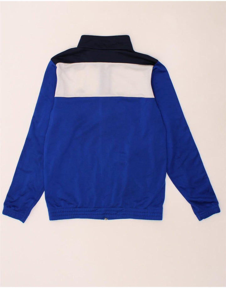 ADIDAS Boys Tracksuit Top Jacket 13-14 Years  Blue Colourblock Polyester Vintage Adidas and Second-Hand Adidas from Messina Hembry 