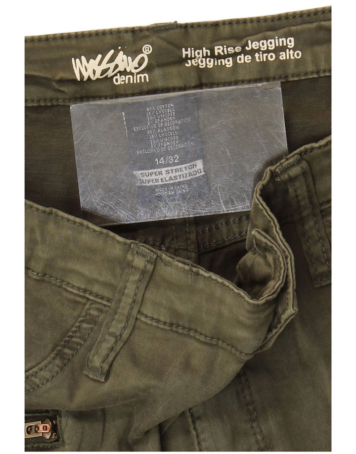 Mossimo Γυναικείο Ψηλό Τζιν Τζιν US 14 Large W32 L26 Χακί βαμβακερό